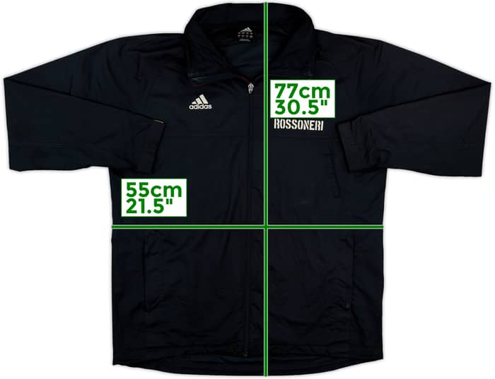 2009-10 AC Milan adidas Hooded Rain Jacket - 6/10 - (M)