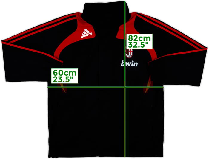 2008-09 AC Milan adidas Hooded Rain Jacket - 8/10 - (XL)