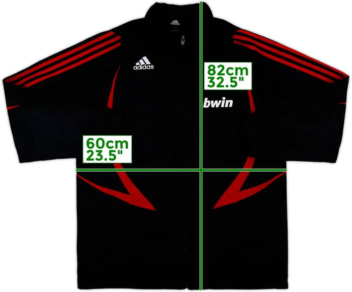 2008-09 AC Milan adidas Hooded Rain Jacket - 6/10 - (XL)