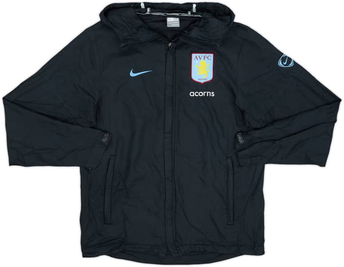 2008-09 Aston Villa Nike Hooded Rain Jacket - 8/10 - (XS)