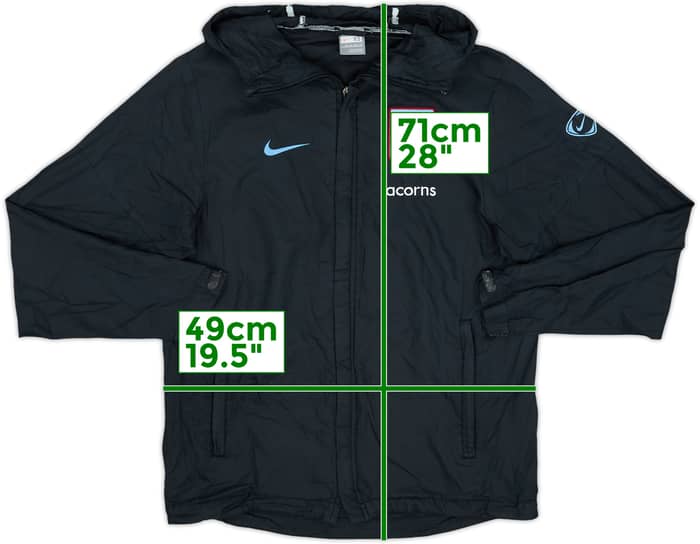 2008-09 Aston Villa Nike Hooded Rain Jacket - 8/10 - (XS)