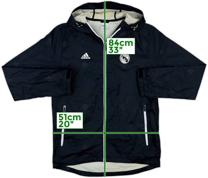 2012-13 Real Madrid adidas Hooded Rain Jacket - 8/10 - (M)
