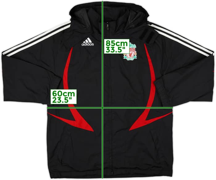 2007-08 Liverpool adidas Hooded Rain Jacket - 5/10 - (XL)