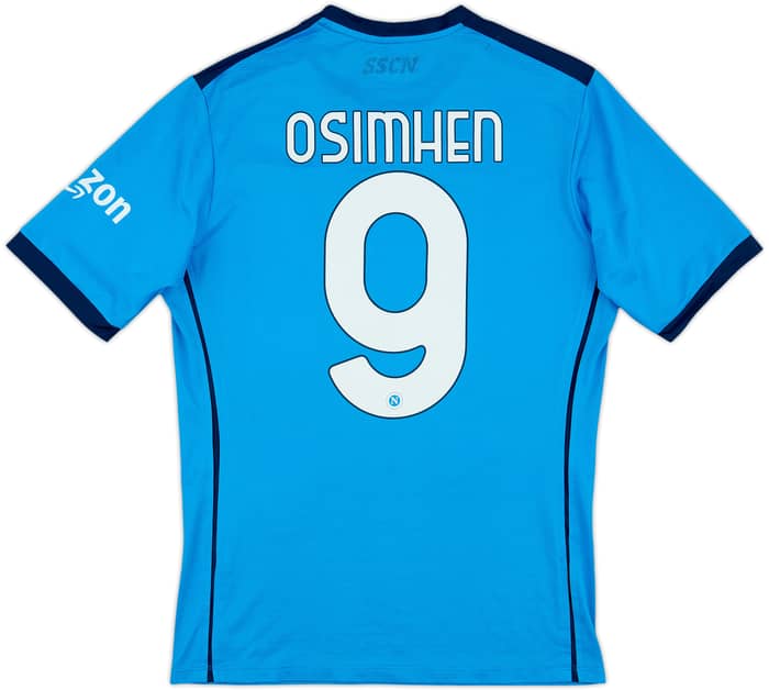 2021-22 Napoli Home Shirt Oshimen #9 - 8/10 - (M)