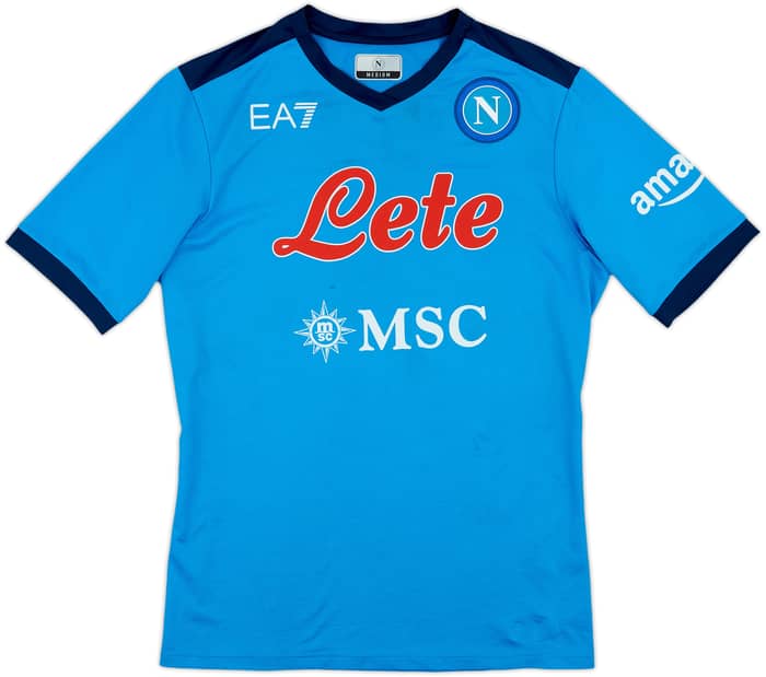 2021-22 Napoli Home Shirt Oshimen #9 - 8/10 - (M)