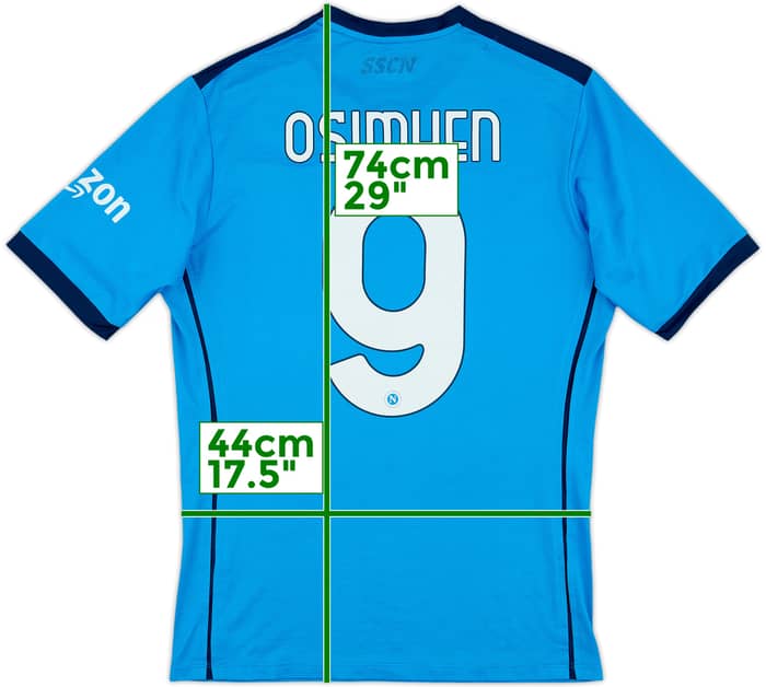 2021-22 Napoli Home Shirt Oshimen #9 - 8/10 - (M)