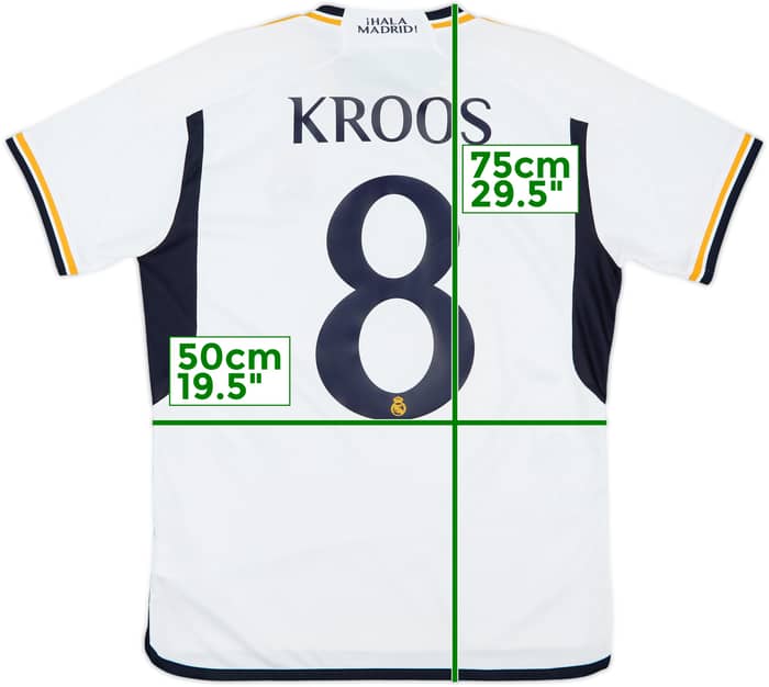 2023-24 Real Madrid Home Shirt Kroos #8 - 8/10 - (M)