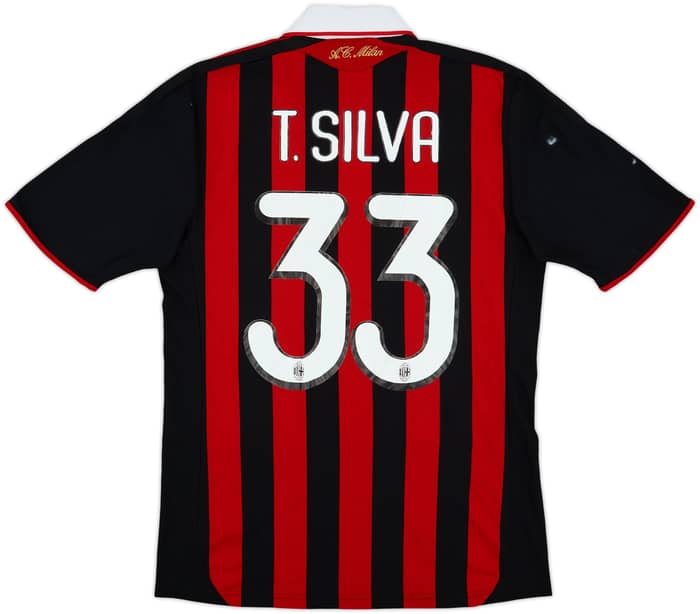 2009-10 AC Milan Home Shirt T.Silva #33 - 6/10 - (S)