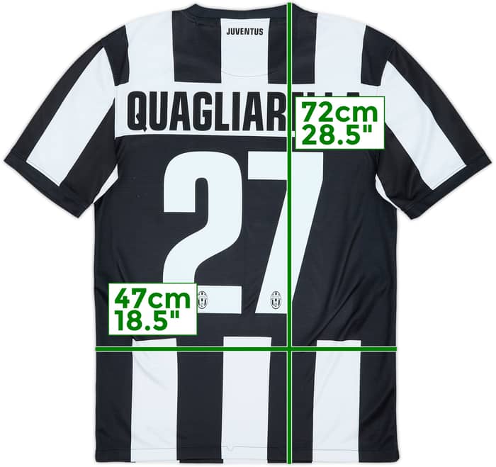 2012-13 Juventus Home Shirt Quagliarella #27 - 8/10 - (S)