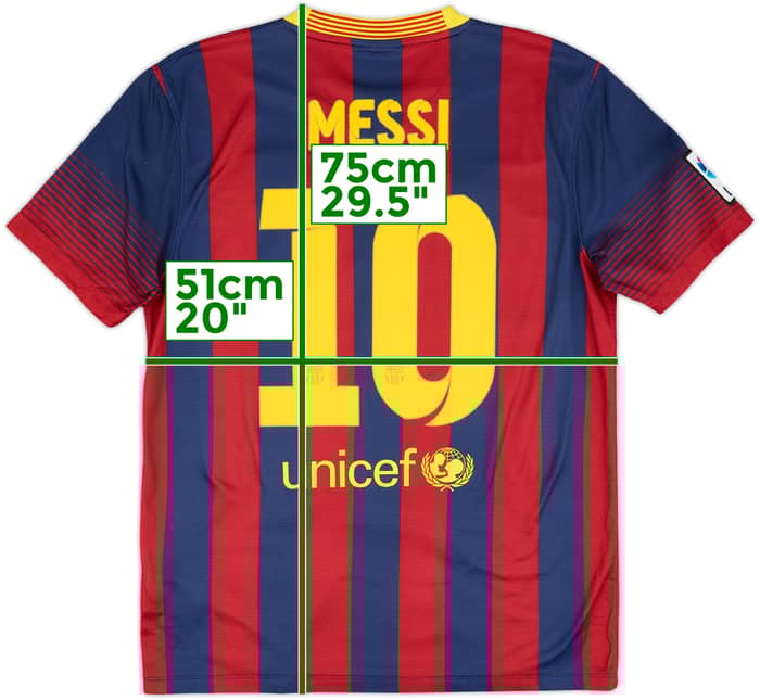 2013-14 Barcelona Home Shirt Messi #10 - 6/10 - (M)