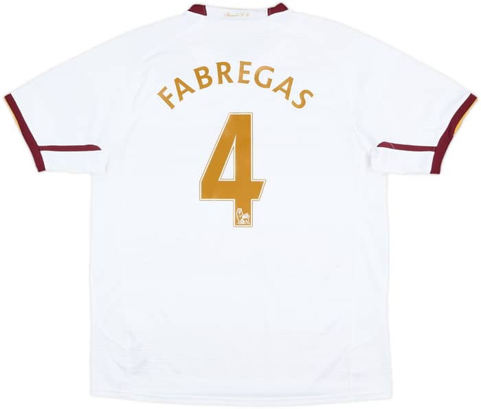 2007-08 Arsenal Away Shirt Fabregas #4 - 9/10 - (L)