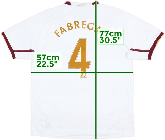 2007-08 Arsenal Away Shirt Fabregas #4 - 9/10 - (L)