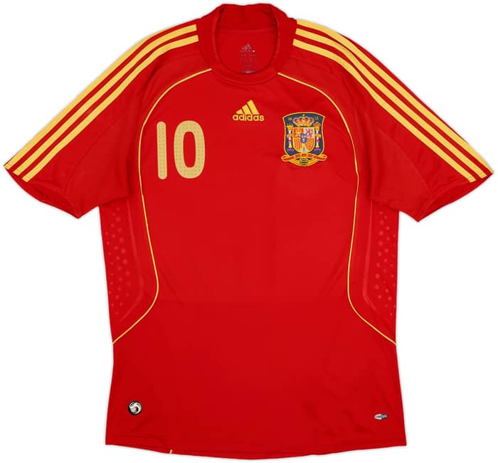 2007-09 Spain Home Shirt Fabregas #10 - 8/10 - (M)
