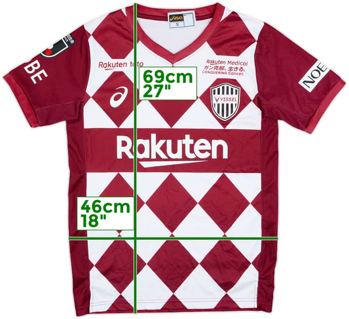 2020 Vissel Kobe Home Shirt Iniesta #8 - 7/10 - (S)