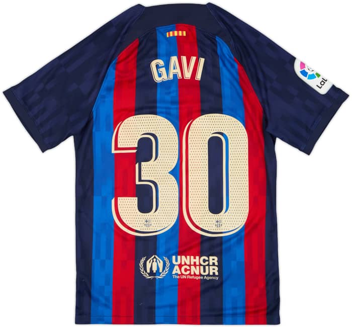 2023-24 Barcelona Home Shirt Gavi #30 - 6/10 - (S)
