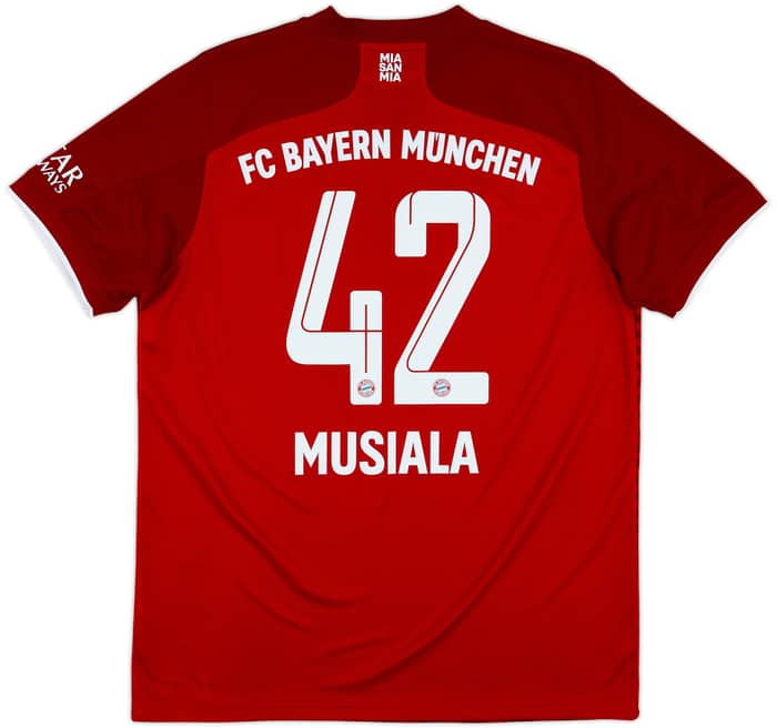 2021-22 Bayern Munich Home Shirt Musiala #42 - 8/10 - (L)