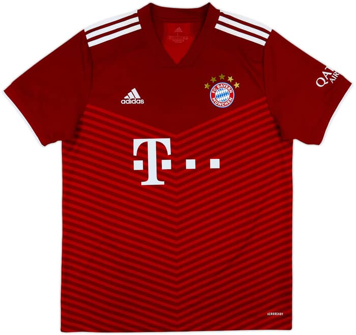 2021-22 Bayern Munich Home Shirt Musiala #42 - 8/10 - (L)
