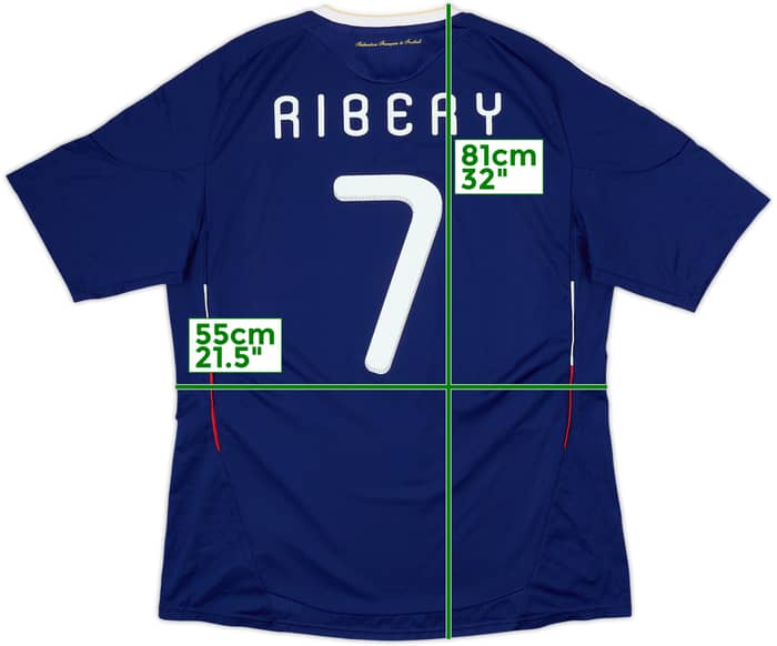 2009-10 France Home Shirt Ribery #7 - 6/10 - (XL)