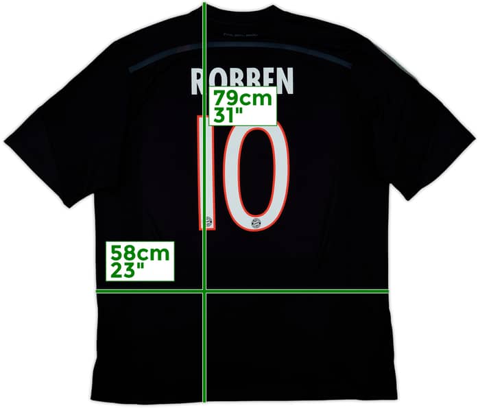 2014-15 Bayern Munich Third Shirt Robben #10 - 8/10 - (XL)