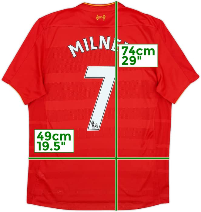 2016-17 Liverpool Home Shirt Milner #7 - 8/10 - (M)