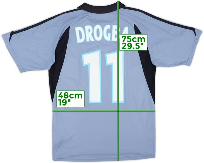 2003-04 Olympique Marseille Third Shirt Drogba #11 - 6/10 - (S)