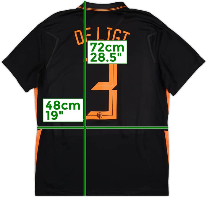 2020-22 Netherlands Away Shirt De Ligt #3 - 7/10 - (L)