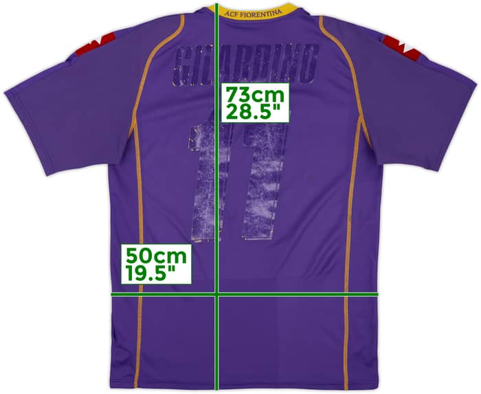 2008-09 Fiorentina Home Shirt Gilardino #11 - 4/10 - (L)