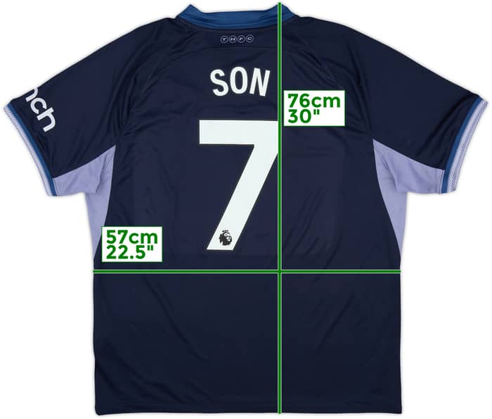 2023-24 Tottenham Away Shirt Son #7 - 9/10 - (XL)