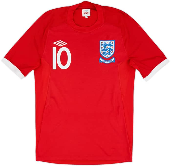 2010-11 England 'South Africa' Away Shirt Rooney #10 - 8/10 - (M)