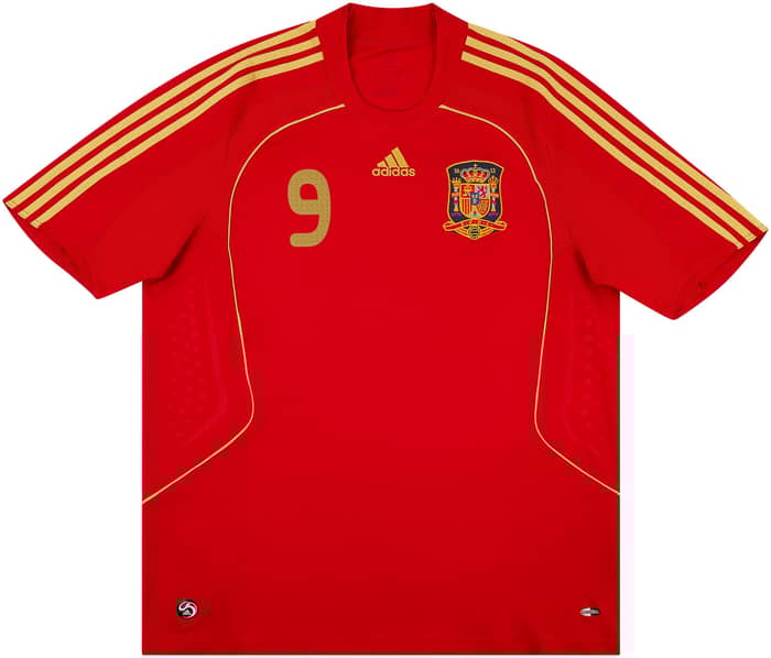 2007-09 Spain Home Shirt Torres #9 - 6/10 - (S)