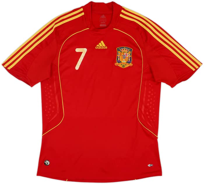 2007-09 Spain Home Shirt David Villa #7 - 6/10 - (L)