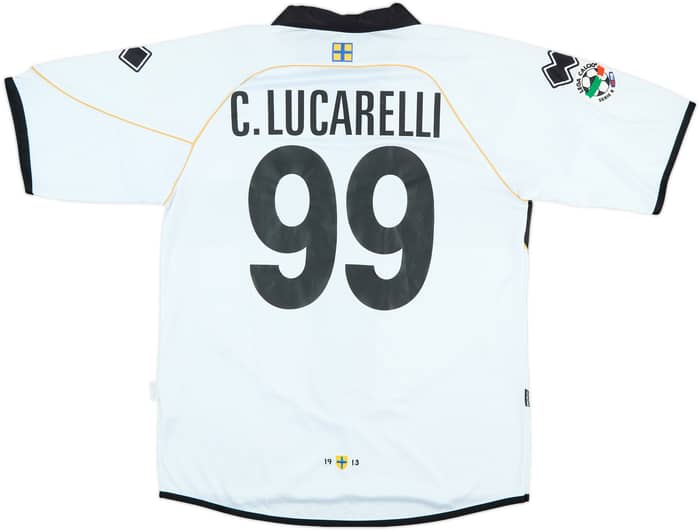 2008-09 Parma Match Issue Home Shirt C. Lucarelli #99