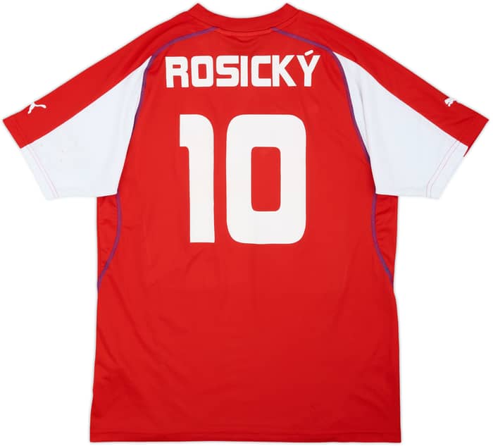 Camiseta básica de local de la República Checa 2004-05 Rosicky #10 - 7/10 - (XXL)