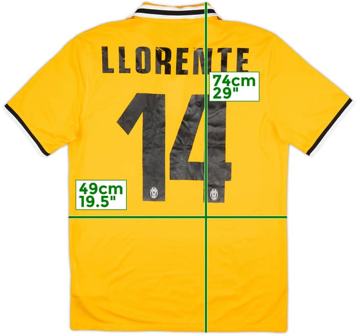 2013-14 Juventus Away Shirt Llorente #14 - 5/10 - (M)