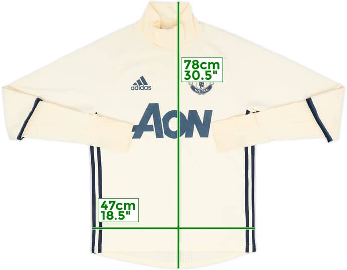 2016-17 Manchester United adidas Sweat Top - 7/10 - (S)