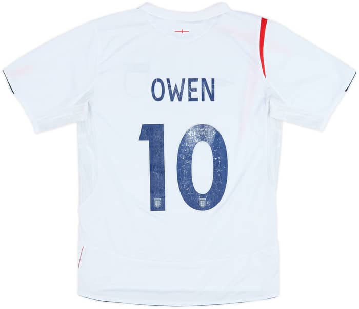 2005-07 England Home Shirt Owen #10 - 5/10 - (M)