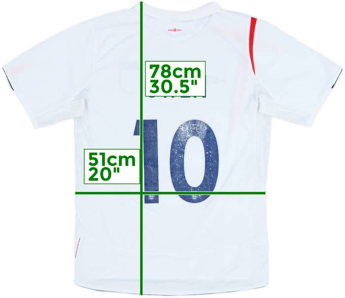 2005-07 England Home Shirt Owen #10 - 5/10 - (M)