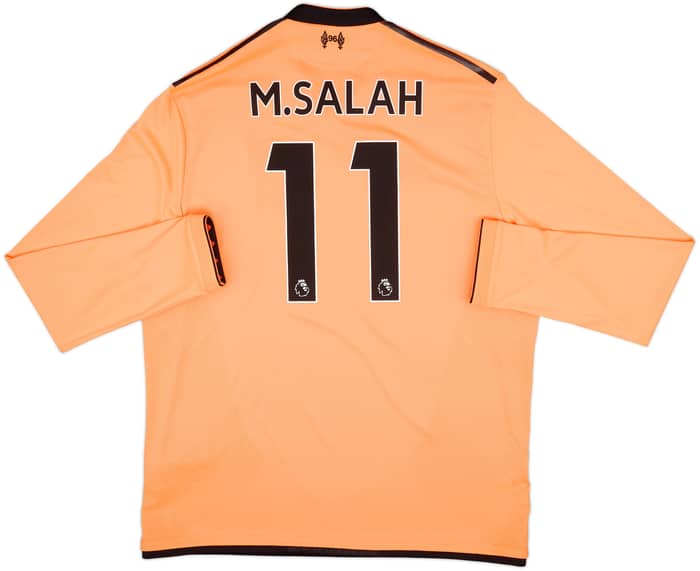 Camiseta de la tercera equipación de manga larga de los 125 Años del Liverpool 2017-18 M.Salah #11 - 8/10 - (XL)