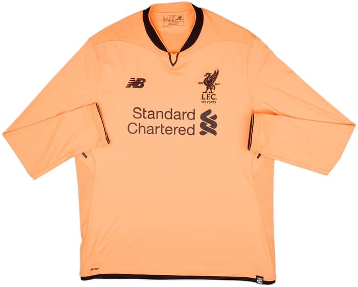 Camiseta de la tercera equipación de manga larga de los 125 Años del Liverpool 2017-18 M.Salah #11 - 8/10 - (XL)