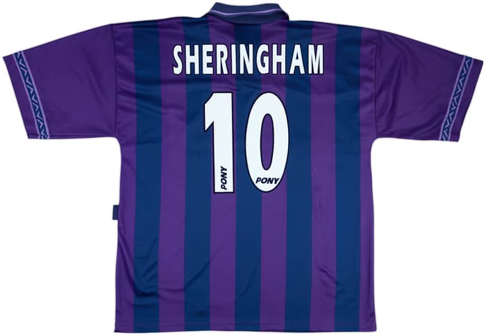 1995-97 Tottenham Away Shirt Sheringham #10 - 7/10 - (XL)