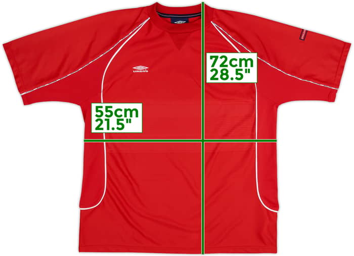 2002-03 England Umbro Training Shirt - 9/10 - (XXL)
