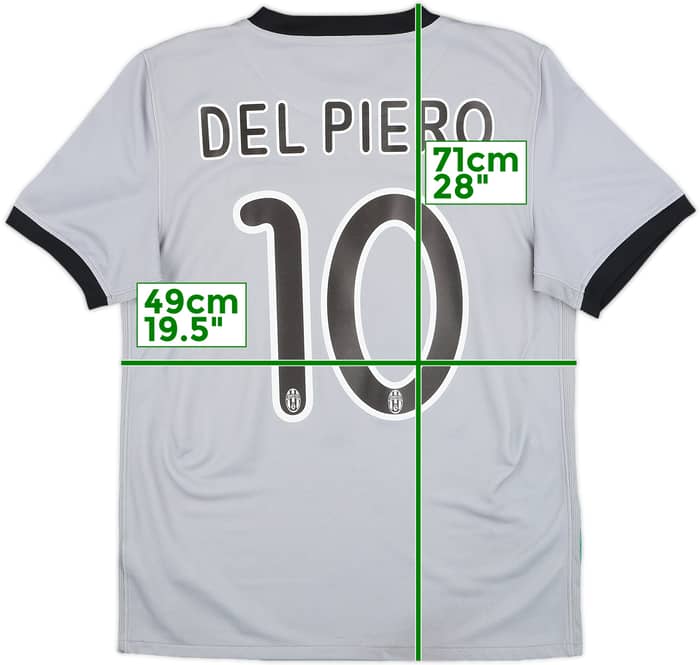 2009-10 Juventus Away Shirt Del Piero #10 - 7/10 - (S)