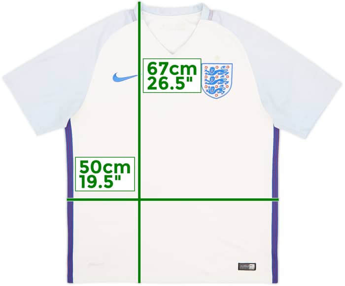 2016-17 England Home Shirt - 5/10 - (M)