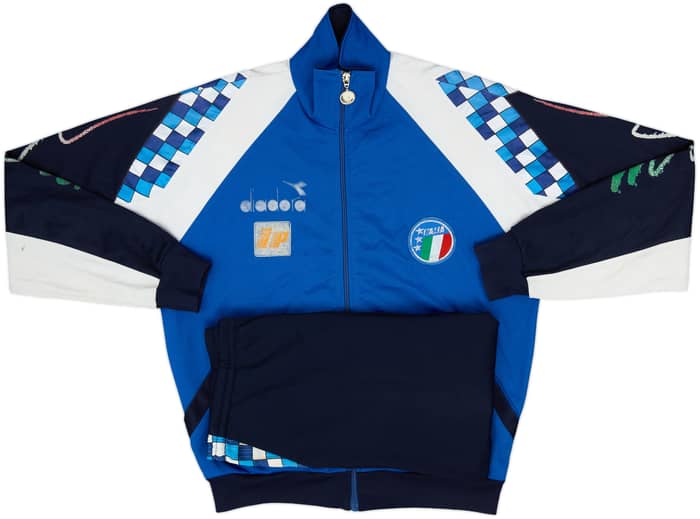 1990 Italy Diadora Full Tracksuit - 6/10 - (XL)