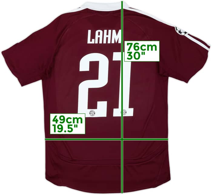 2006-07 Bayern Munich CL Shirt Lahm #21 - 5/10 - (S)