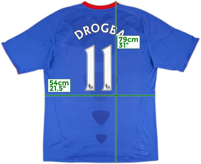 2010-11 Chelsea Home Shirt Drogba #11 - 5/10 - (M)
