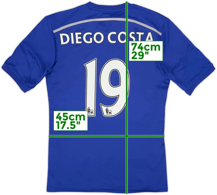 2014-15 Chelsea Home Shirt Diego Costa #19 - 8/10 - (M)