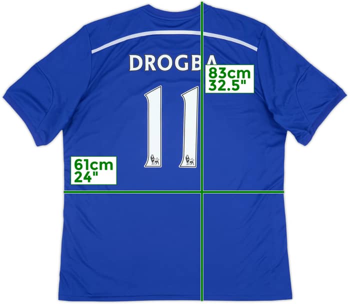 2014-15 Chelsea Home Shirt Drogba #11 - 9/10 - (XXL)