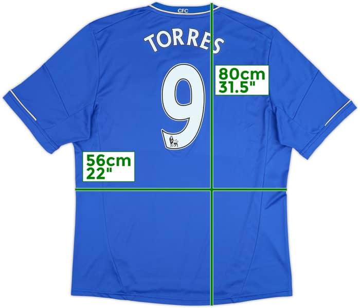 2012-13 Chelsea Home Shirt Torres #9 - 8/10 - (XL)