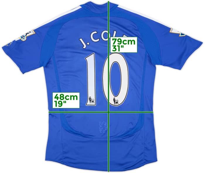 2006-08 Chelsea Home Shirt J.Cole #10 - 6/10 - (M)